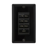 7 Button In-Wall Countdown Timer Switch, Maximum 60 Minutes Delay, 1875 Watt, Black