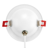 4 in. Adjustable Slim Recessed LED Floating Gimbal Downlight, 900 Lumens, 5 CCT Color Selectable 2700K-5000K