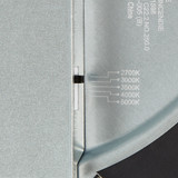 14 in. Black LED Flush Mount Ceiling Light, 5 CCT 2700K-5000K, 2400 Lumens