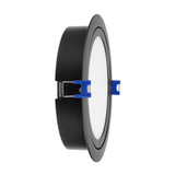 6 in. 5 CCT Slim Recessed LED Gimbal Downlight, Black Trim, 1000 Lumens, Color Selectable 2700K-5000K