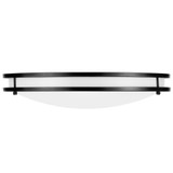 16 in. Black LED Ceiling Mount Fixture, 5 CCT 2700K-5000K, 3600 Lumens, Dimmable