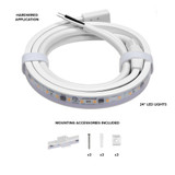 24 in. hardwired LED under cabinet strip cove light, 3000K
