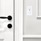 3-Way / Single Pole Dimmer Light Switch 600W, Indicator Light, LED Compatible Screwless Wall Plate Included, White