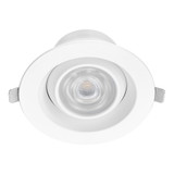4 in. 5 CCT Adjustable LED Slim Eyeball Gimbal Downlight, 950 Lumens, Color Selectable 2700K-5000K, 360° Rotation