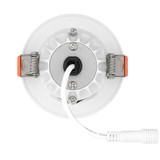 2 in. Slim Round Recessed Anti-Glare LED Downlight, White Trim Black Baffle, Canless IC Rated, 600 Lumens, 5 CCT 2700K-5000K