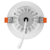 4 in. Slim Round Recessed Anti-Glare LED Downlight, White Trim Black Baffle, Canless IC Rated, 1200 Lumens, 5 CCT 2700K-5000K