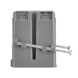 1 Gang 18 cu. in. PVC New Construction Electrical Switch and Outlet Junction Box, ETL Listed, Gray (10 Pack)