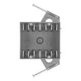 2 Gang 32.5 cu. in. PVC New Construction Electrical Switch and Outlet Junction Box, ETL Listed, Gray (10 Pack)