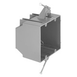 2 Gang 32.5 cu. in. PVC New Construction Electrical Switch and Outlet Junction Box, ETL Listed, Gray (10 Pack)