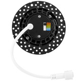 2 in. Trimless Slim Round Recessed Anti-Glare LED Downlight, Black, Canless IC Rated, 600 Lumens, 5 CCT 2700K-5000K