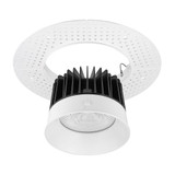 6 in. Trimless Slim Round Recessed Anti-Glare LED Downlight, White, Canless IC Rated, 2000 Lumens, 5 CCT 2700K-5000K