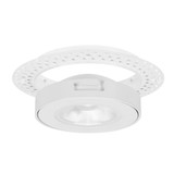 4 in. 5 CCT  Adjustable Slim Trimless Recessed LED Floating Gimbal Downlight, 750 Lumens, Color Selectable 2700K-5000K