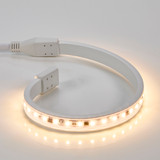 18 in. LED Under Cabinet Strip Light, Hardwired, 690 Lumens, 3000K Warm White, White, 120V Cove Light