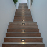Horizontal LED Step Light, Indoor/Outdoor Stair Light, 3 CCT Color Selectable 3000K/4000K/5000K, Black (2 Pack)