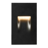 Vertical LED Step Light, Indoor/Outdoor Stair Light, 3 CCT Color Selectable 3000K/4000K/5000K, Black (2 Pack)
