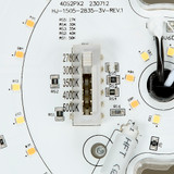 14 in. Satin Nickel LED Ceiling Mount Fixture w/ Motion Sensor For Standby Dimming, 5 CCT 2700K-5000K, 1300 Lumens