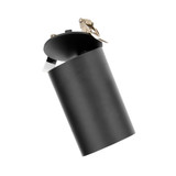 3 in. Adjustable LED Cylinder Downlight, Ceiling Spot Light, 900 Lumens, Canless 5 CCT Color Selectable 2700K-5000K, Black