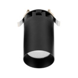 3 in. Adjustable LED Cylinder Downlight, Ceiling Spot Light, 900 Lumens, Canless 5 CCT Color Selectable 2700K-5000K, Black