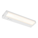 12 in. LED Under Cabinet Light, Dimmable, Linkable, Hardwired or Plug & Play, 500 Lumens, 5 CCT 2700K - 5000K, White, On/Off Switch