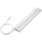18 in. LED Under Cabinet Light, Dimmable, Linkable, Hardwired or Plug & Play, 700 Lumens, 5 CCT 2700K - 5000K, White, On/Off Switch