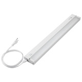 24 in. LED Under Cabinet Light, Dimmable, Linkable, Hardwired or Plug & Play, 1025 Lumens, 5 CCT 2700K - 5000K, White, On/Off Switch