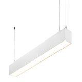 2 ft. LED Linear Up / Down Light Fixture, 3 CCT 3500K-5000K, 3000 Lumens, Adjustable Light Output, Suspension Pendant Mounting