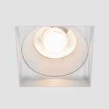 6 in. Trimless Slim Square Recessed Anti-Glare LED Downlight, White, Canless IC Rated, 1800 Lumens, 5 CCT 2700K-5000K