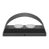 LED Up/Down Outdoor Wall Light, Modern Dimmable Sconce, 12 Watts, 700 Lumens, 5 CCT 2700K-5000K, Black