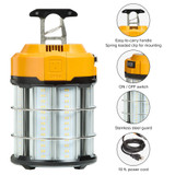 High Bay Temporary LED Work Light, Linkable, 100 Watt 12,000 Lumens 5000K Daylight