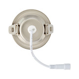 2 in. 5 CCT Adjustable LED Slim Gimbal Downlight, Brushed Nickel Trim, 400 Lumens, Color Selectable 2700K-5000K, 30° Directional Tilt