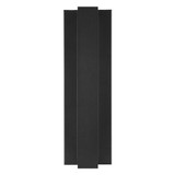 LED Outdoor Wall Light, Linear Black Sconce w/ Vertical Bar, Modern Porch Light, 300 Lumens, 5 CCT 2700K-5000K - 16 in. Height