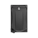 1-Gang Vertical Outdoor Outlet Cover Box Heavy Duty Weather Resistant, Black (2-Pack)