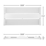 2 ft. x 1 Ft. LED Linear High Bay Shop Light Fixture, Rotating Adjustable Light Panels 135°, 13,500 Lumens, 5000K Daylight