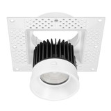 4 in. Low Kelvin Trimless Slim Square Recessed Anti-Glare LED Downlight, White, Canless IC Rated, 1000 Lumens, 5 CCT 2200K - 3500K
