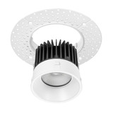 4 in. Low Kelvin Trimless Slim Round Recessed Anti-Glare LED Downlight, White, Canless IC Rated, 1000 Lumens, 5 CCT 2200K - 3500K