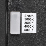 Black Outdoor LED Wall Light with Clear Lens, Sconce, Modern Porch Light, 1200 Lumens, 5 CCT 2700K-5000K