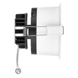 4 in. 5 CCT Adjustable LED Slim Regressed Eyeball Gimbal Downlight, 1100 Lumens, Color Selectable 2700K-5000K, 360° Rotation