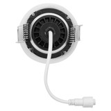2 in. 5 CCT Adjustable LED Slim Regressed Eyeball Gimbal Downlight, 600 Lumens, Color Selectable 2700K-5000K, 360° Rotation
