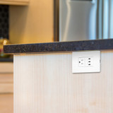 15A USB-C & AC Wall Outlet, 65W Power Delivery GaN QC 4.0, 3 Type-C Vertical Charging Ports, Wall Plate Included