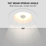 4 in. Retrofit Recessed LED Motion Sensor Downlight, 1000 Lumens, 5 CCT Color Selectable 2700K-5000K