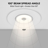 5 in. and 6 in. Adjustable Retrofit Recessed LED Motion Sensor Gimbal Downlight, 1200 Lumens, 5 CCT 2700K-5000K