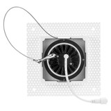 4 in. Adjustable LED Slim Trimless Square Recessed Anti-Glare Gimbal Downlight, White, Canless IC Rated, 1000 Lumens, 5 CCT 2700K-5000K