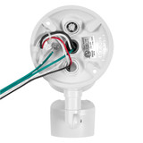 LED Outdoor Flood Wall Light, Exterior Security Light, 950 Lumens, 3000K Warm White, Motion Sensor, Dusk to Dawn Sensor, White