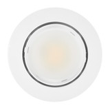 4 in. Adjustable Recessed LED Gimbal Downlight, Plastic Trim, 950 Lumens, 5 CCT Color Selectable 2700K-5000K