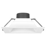 8 in. Recessed Commercial LED Square Downlight, Selectable Color Temperature / Wattage, up to 2550 Lumens