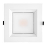 6 in. Recessed Commercial LED Square Downlight, Selectable Color Temperature / Wattage, up to 1850 Lumens