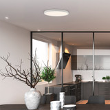 19 in. LED Flush Mount Ceiling Light, 5 CCT 2700K-5000K, 2500 Lumens, Dimmable