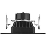 6 in. 5 CCT Retrofit Square Recessed LED Downlight, Black, Trim, 950 Lumens, Color Selectable 2700K-5000K