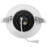 6 in. Slim Round Sloped Recessed Anti-Glare LED Downlight, White Trim, Canless IC Rated, 1800 Lumens, 5 CCT 2700K-5000K