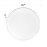 24 in. LED Flush Mount Ceiling Light, 5 CCT 2700K-5000K, 3300 Lumens, Dimmable